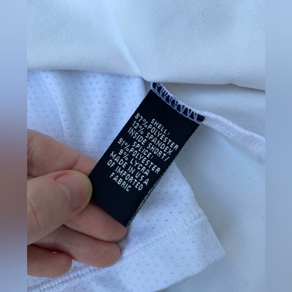 White Athleta Skort Mini Tennis Skirt - Picture 9 of 9